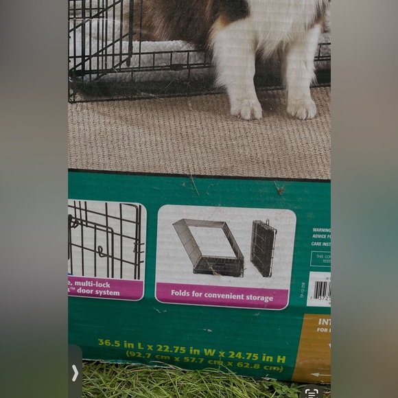Black Metal Dog Crate